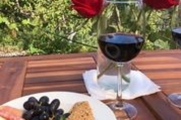 a plate of food on a table